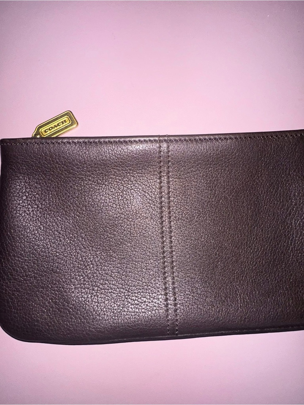 Vintage Coach Sonoma Pouch Case 4973 Chocolate Brown